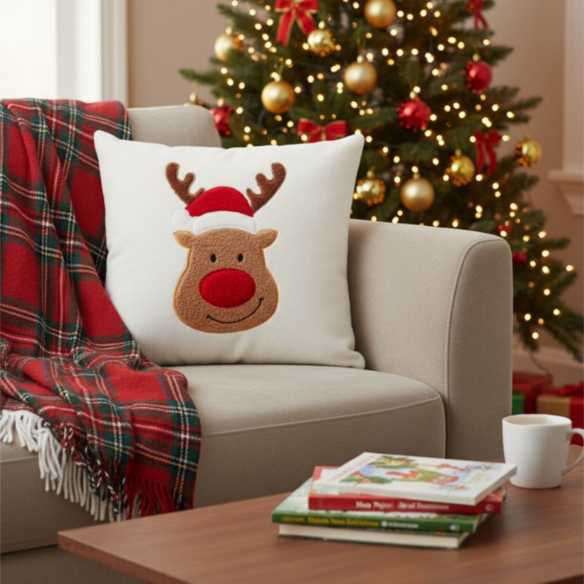 Polštář vánoční vzor